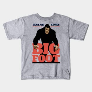 Bigfoot The Legend Lives Kids T-Shirt